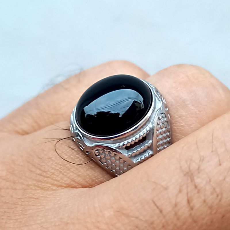 CINCIN BATU KECUBUNG TANDUK ORIGINAL STONE