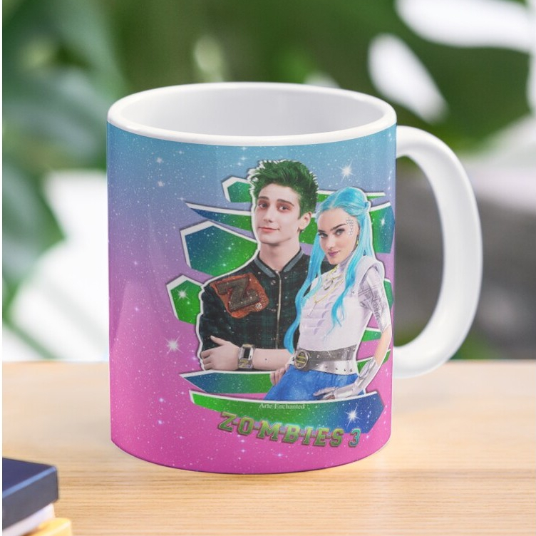 Mug Zombies 3 Milo and Meg Zed and Addison Galaxy Love Glitter
