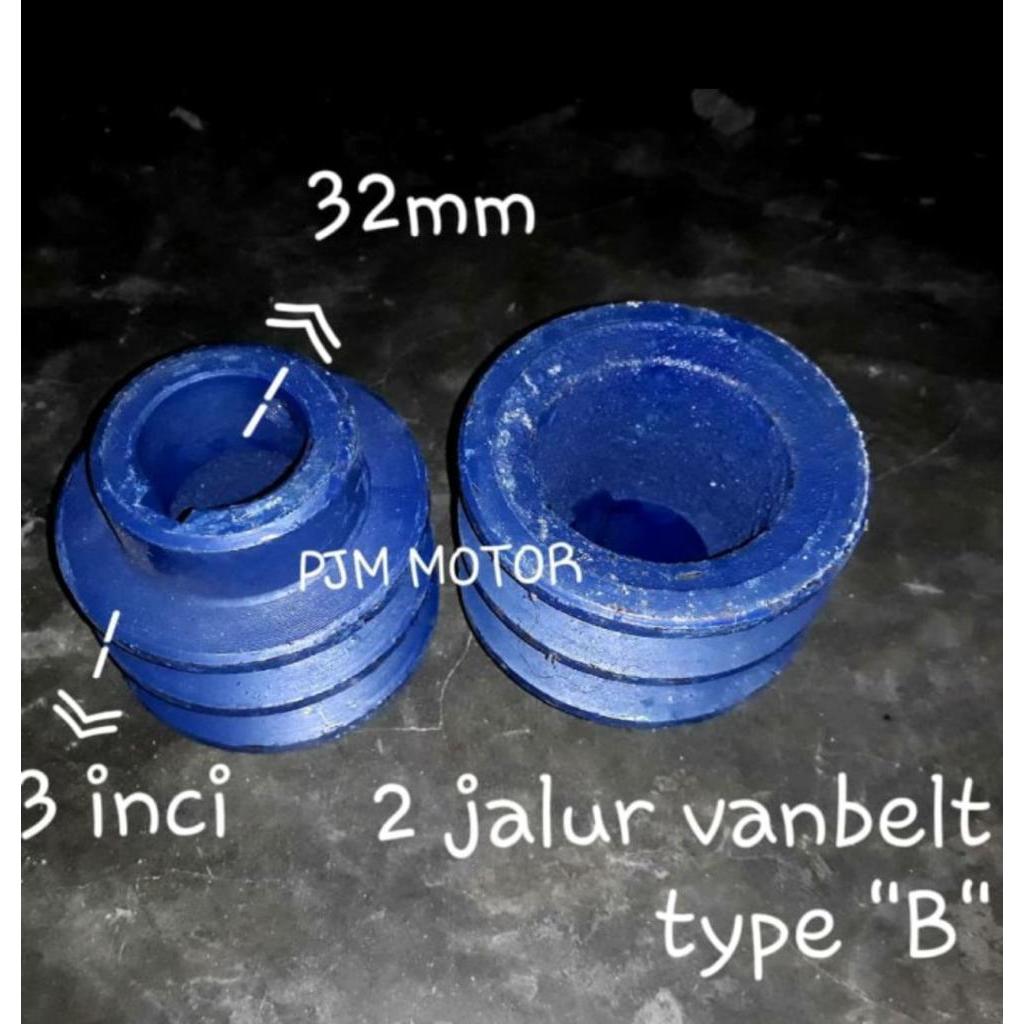 ST3 pully dinamo poli puli pengerak dinamo listrik 3000watt B2*3*32