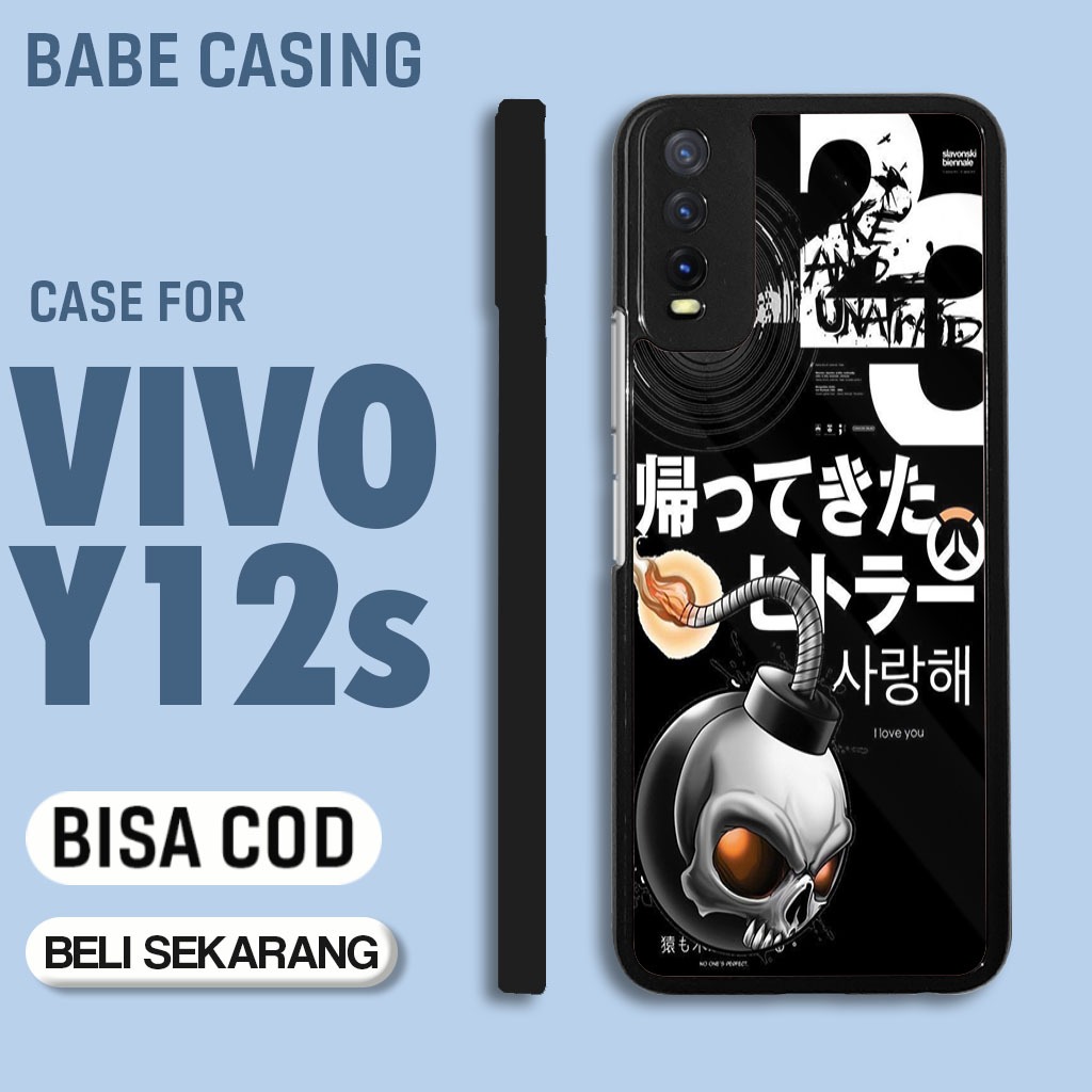 case hp vivo y12s y20 y20s terbaru aesthetic abstrak art cute keren cowok keren lucu casing hp cewek