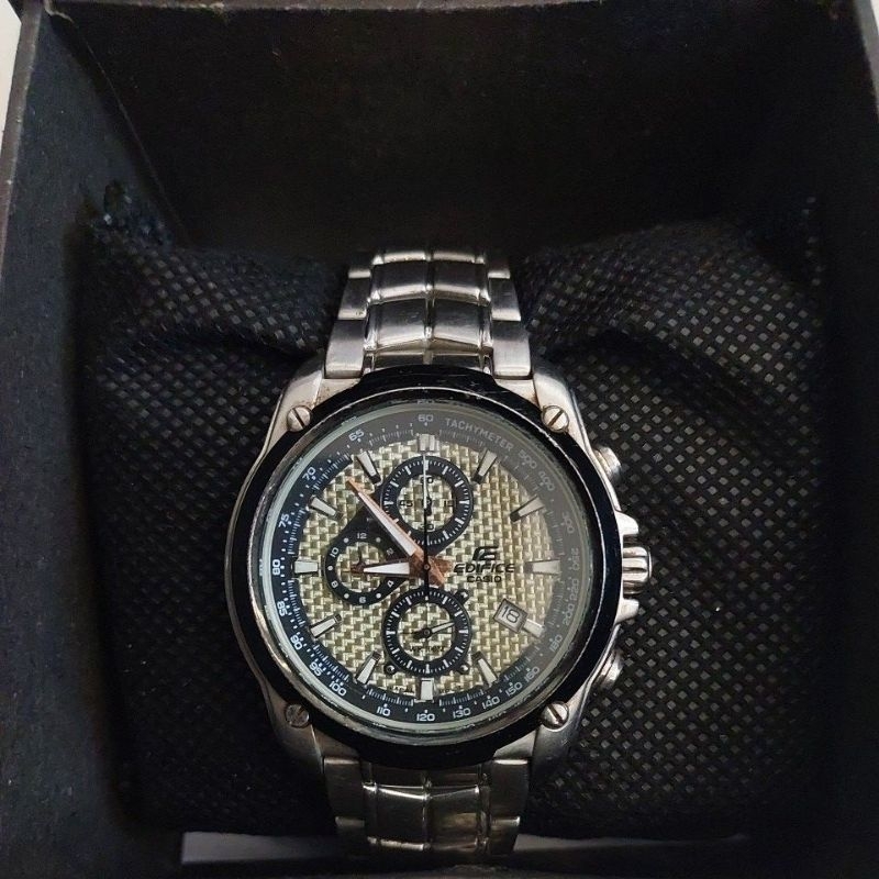 jam tangan original chronograph Casio Edifice preloved second bekas