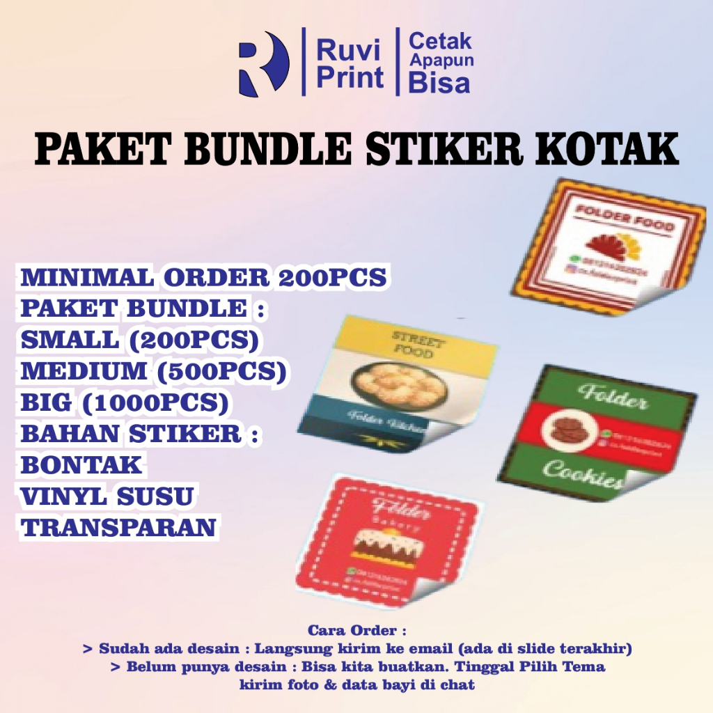 

PAKET BUNDLE STIKER KOTAK LABEL PRODUK NAMA KEMASAN STICKER LOGO BRAND KOSMETIK SKINCARE