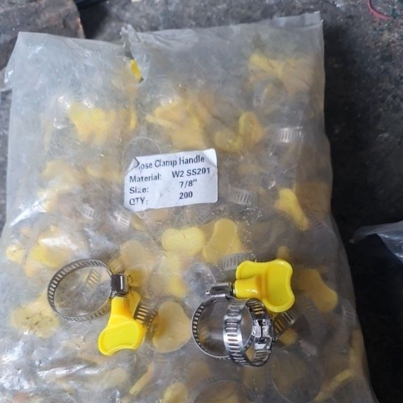 hose clam handle 7/8 clam selang gas  kuping clam  tanpa obeng clam stainless