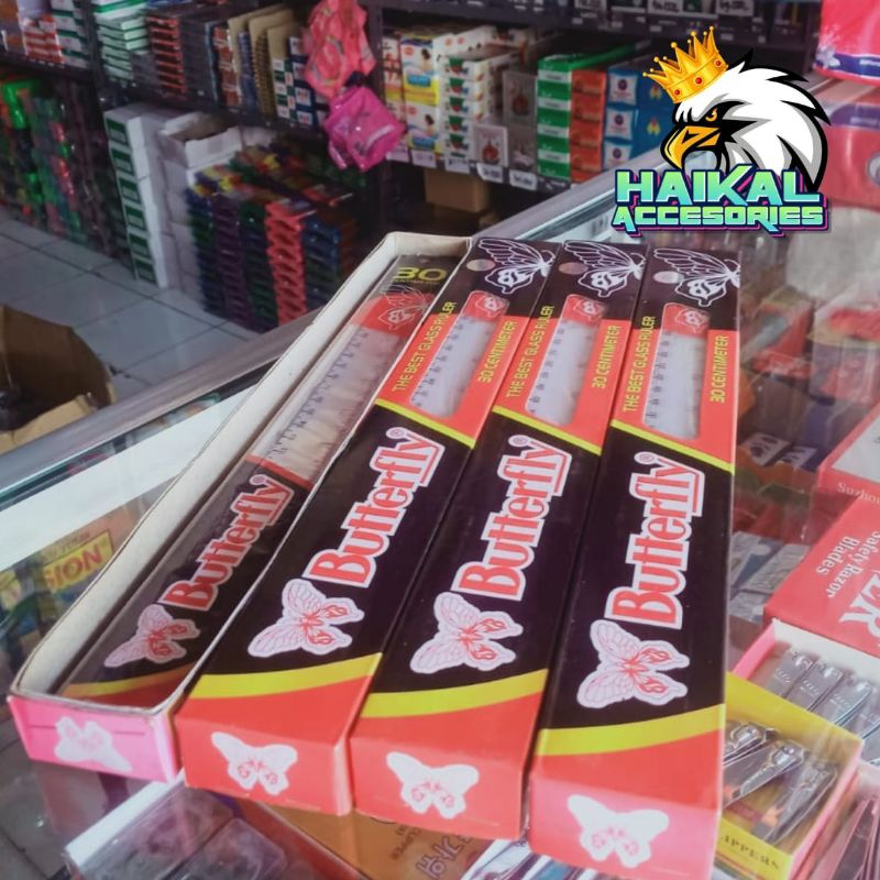 

Penggaris Butterfly 30cm Isi (12pcs)