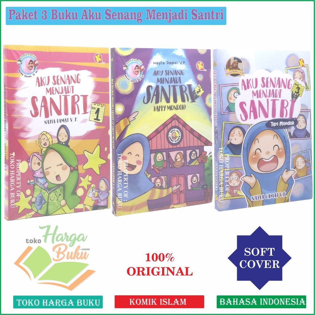 Foto Paket 3 Buku Komik Aku Senang Menjadi Santri Seri 1 2 3 Penerbit Al-Kautsar Kids