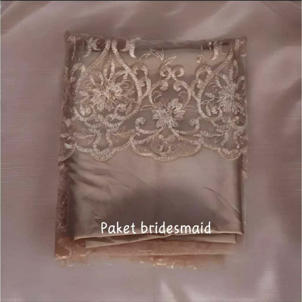 Kain paket Bridesmaid mewah seragaman keluarga