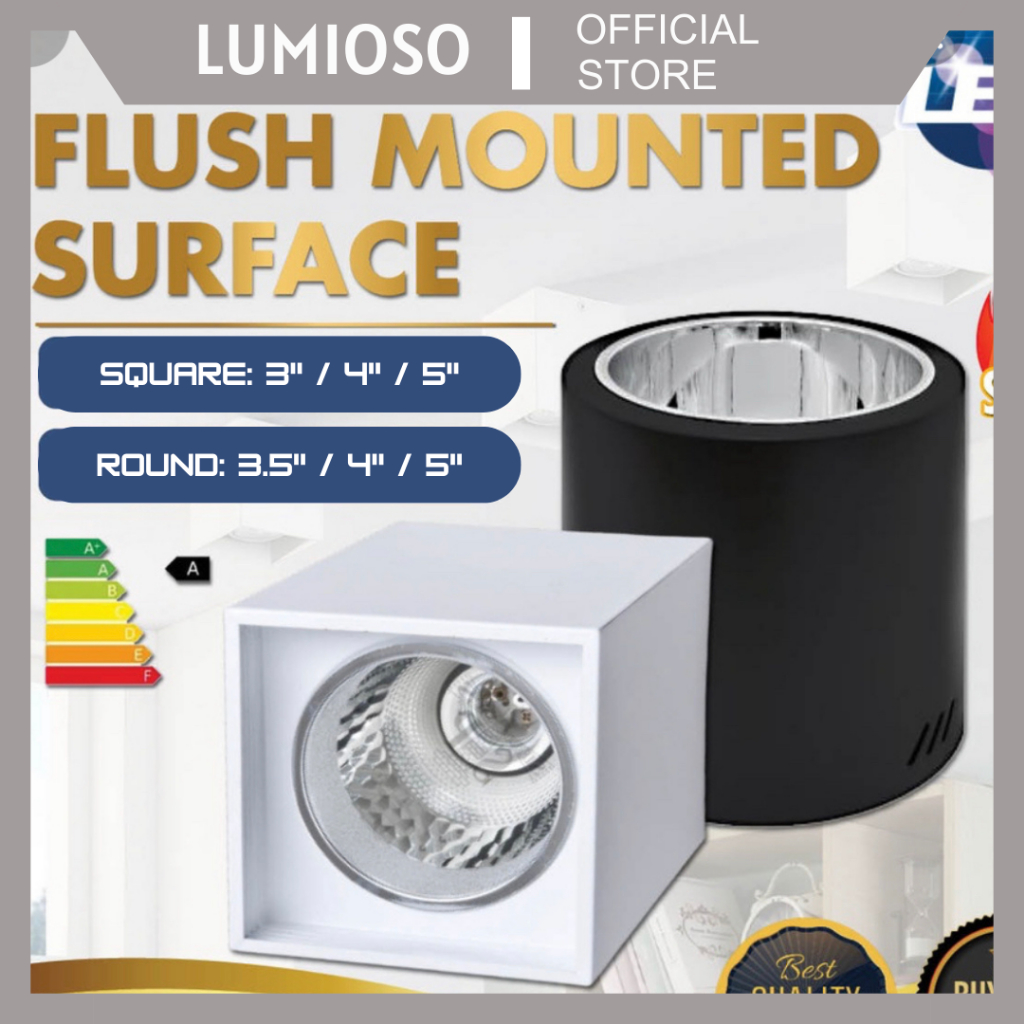 Lampu Downlight Outbow Fitting E27 Bulat Kotak Lampu Plafon Downlight