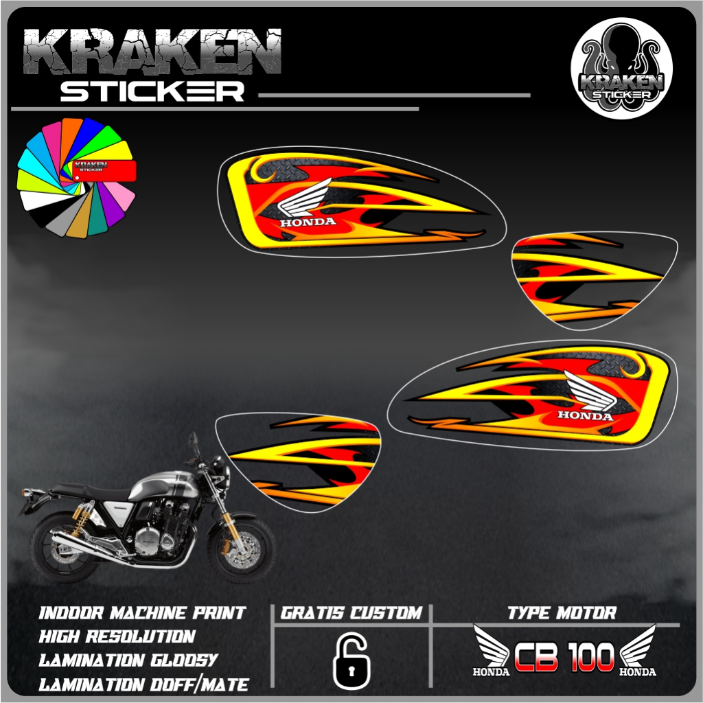 STRIPING STICKER TRANSPARAN CB100 / STICKER CB100TRANSPARAN CODE 01