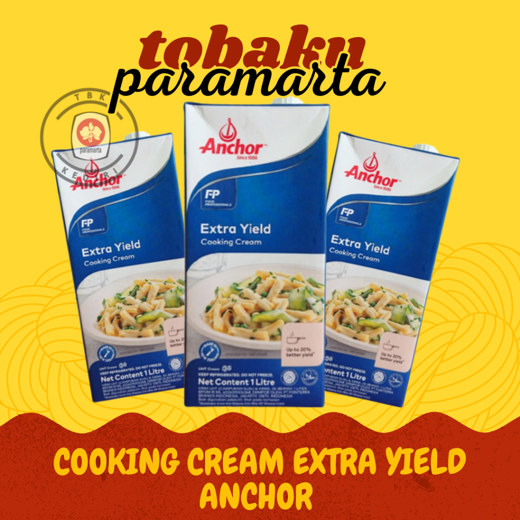 COOKING CREAM PASTA EXTRA YIELD ANCHOR COOKING CREAM EXTRA YIELD 1 LITER / COOKING CREAM ANCHOR / CO