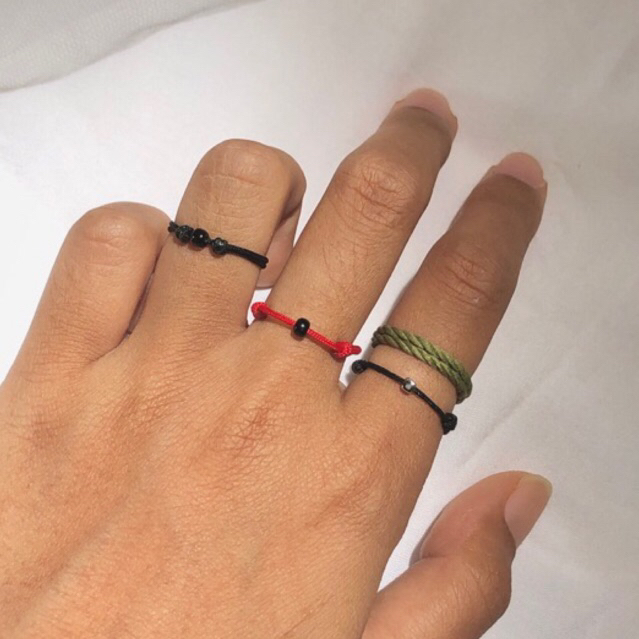 cincin tali simpel/ cincin tali aesthetic/ cincin tali korea/cincin kekinian/ cincin tali/ ring/cira