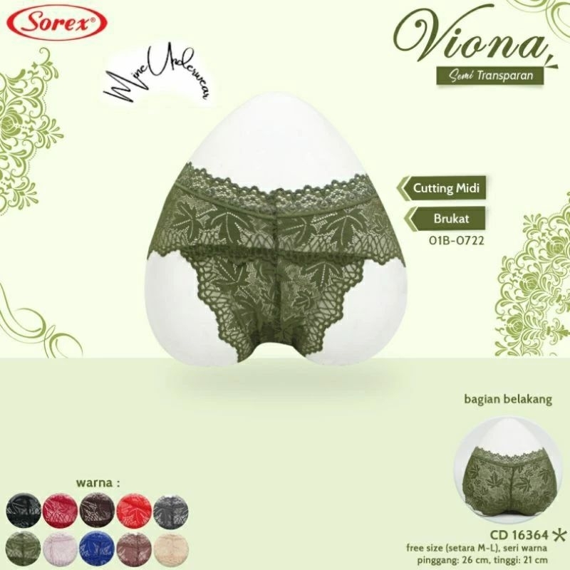 Celana Dalam Sorex 16364 Celana Dalam Wanita Sorex Renda Burkat