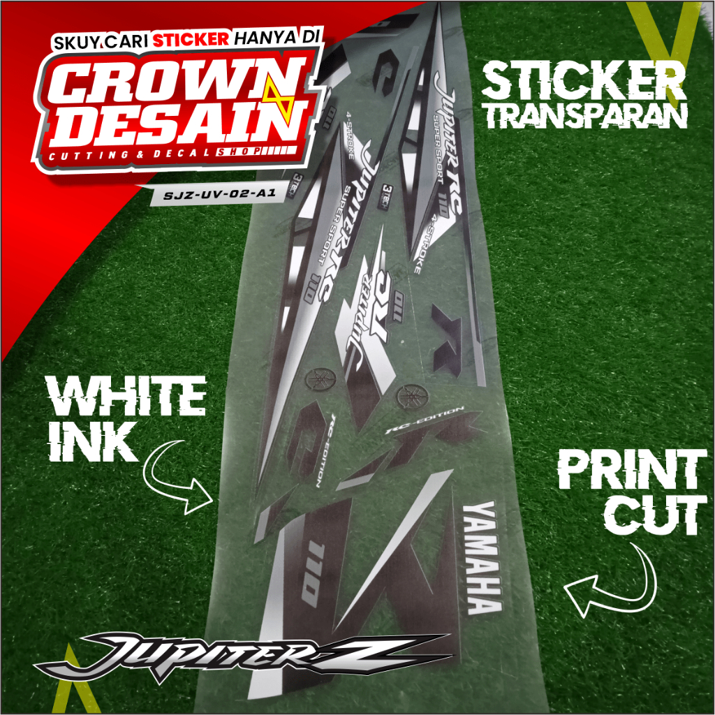 Striping UV Jupiter Z Jupiter Burhan Desain Racing - Stiker Striping Jupiter Z RC Variasi Maxdecal B