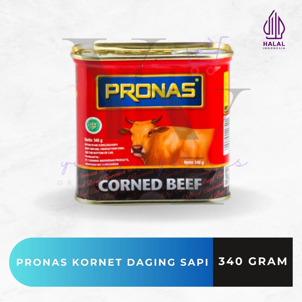 

Pronas Corned Beef / Kornet Daging Sapi 340 Gram