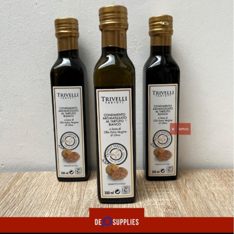 

Trivelli White Truffle Oil 250ml - Tartufi Extra Virgin Truffle Putih