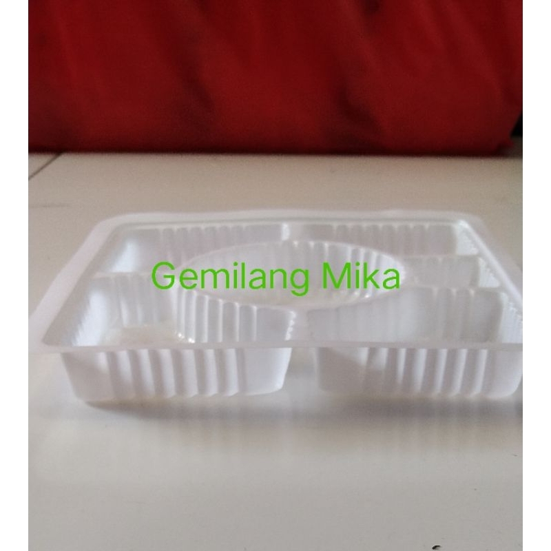 mika alas sekat 6 putih susu 18 x 18 cm isi 25 pcs