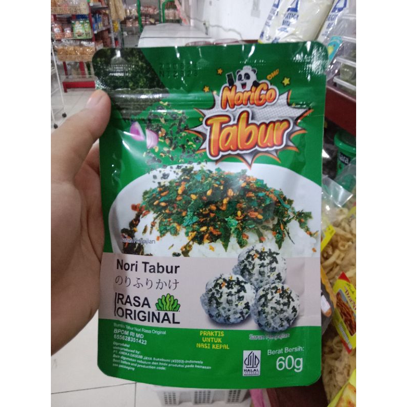 

NoriGo tabur Nori Tabur rasa original dan pedas