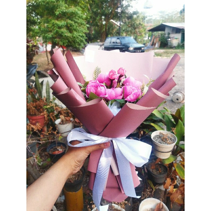 Bunga artifisial bunga mawar peoni by meaflo.bdg