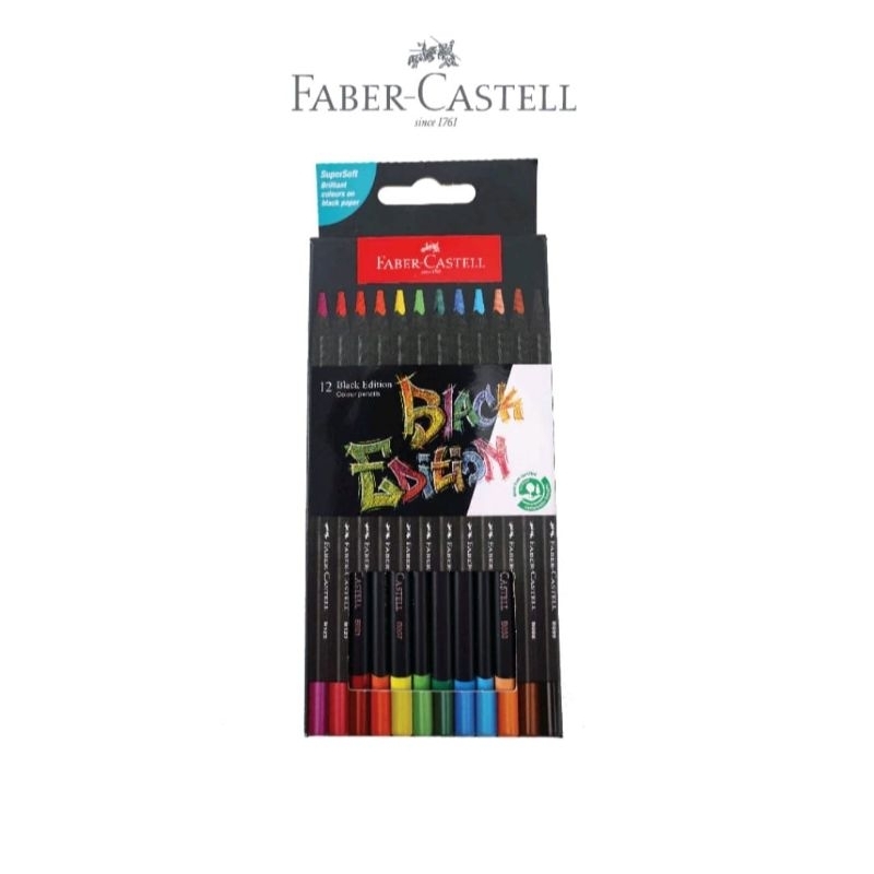 

Pensil Warna 12 Black Edition Faber Castell 116412