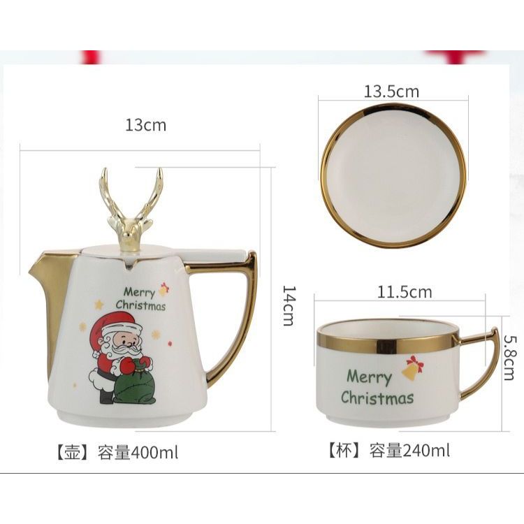 Hampers Natal Xmas Mug Teko Natal/GELAS CHRISTMAS SET PREMIUM /MUG XMAS SET/Christmas Gift/GELAS DEKORASI NATAL