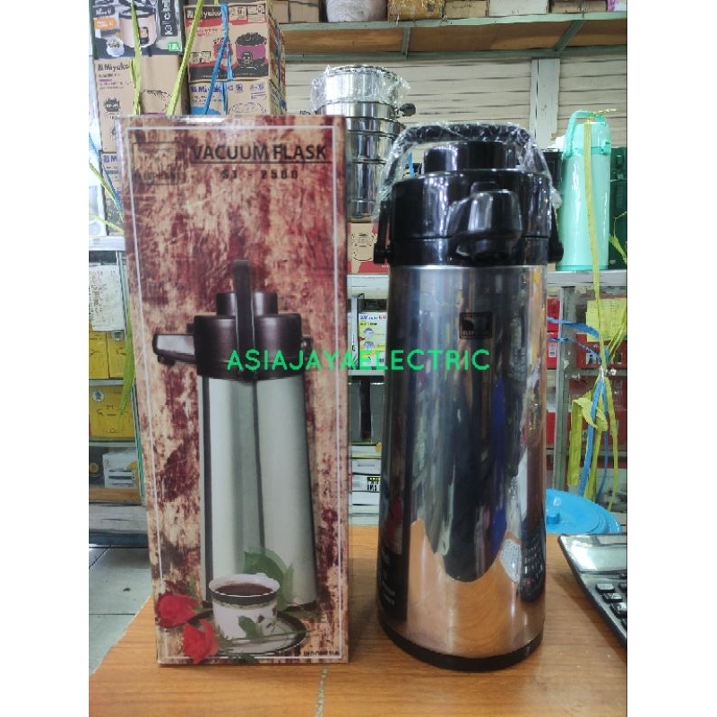 TERMOS PENCET POMPA ELEPHANT GAJAH ST2500 ST 2500 2.5L 2.5 LITER KACA ORI