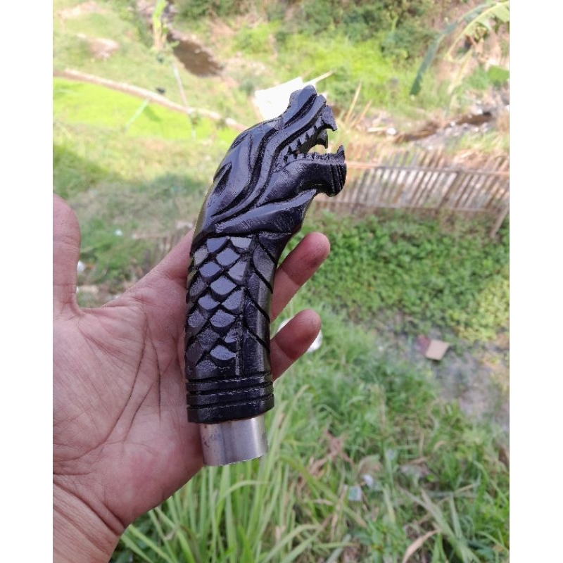 GAGANG GOLOK NAGA POLITUR HITAM