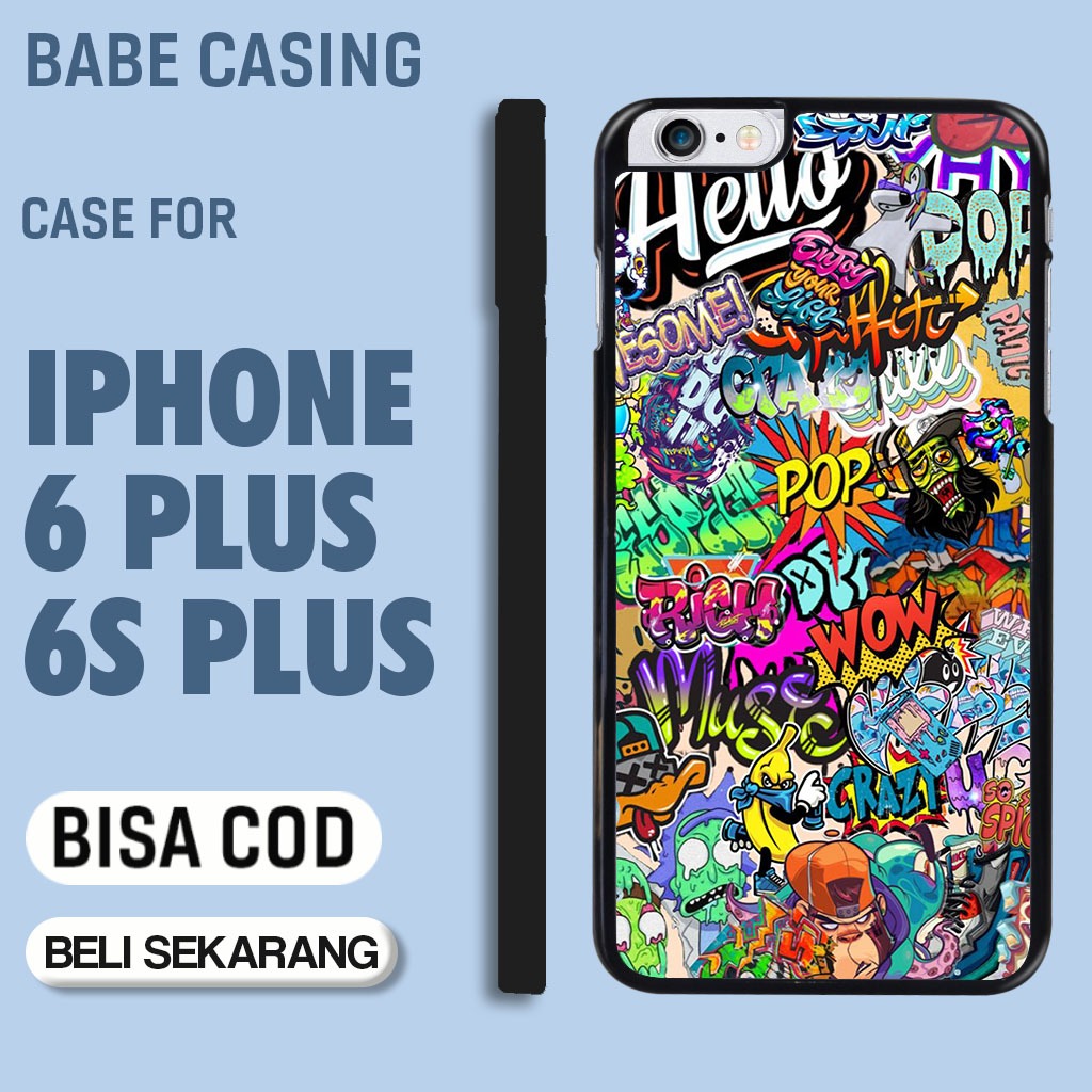 case hp iphone 6 plus 6s plus terbaru aesthetic doodle art cute keren cowok keren lucu casing hp cew