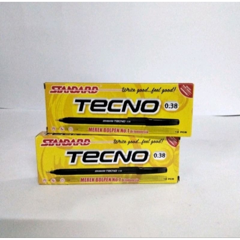 

Pulpen Standar TECNO 0.38 1 pak isi 12 pcs