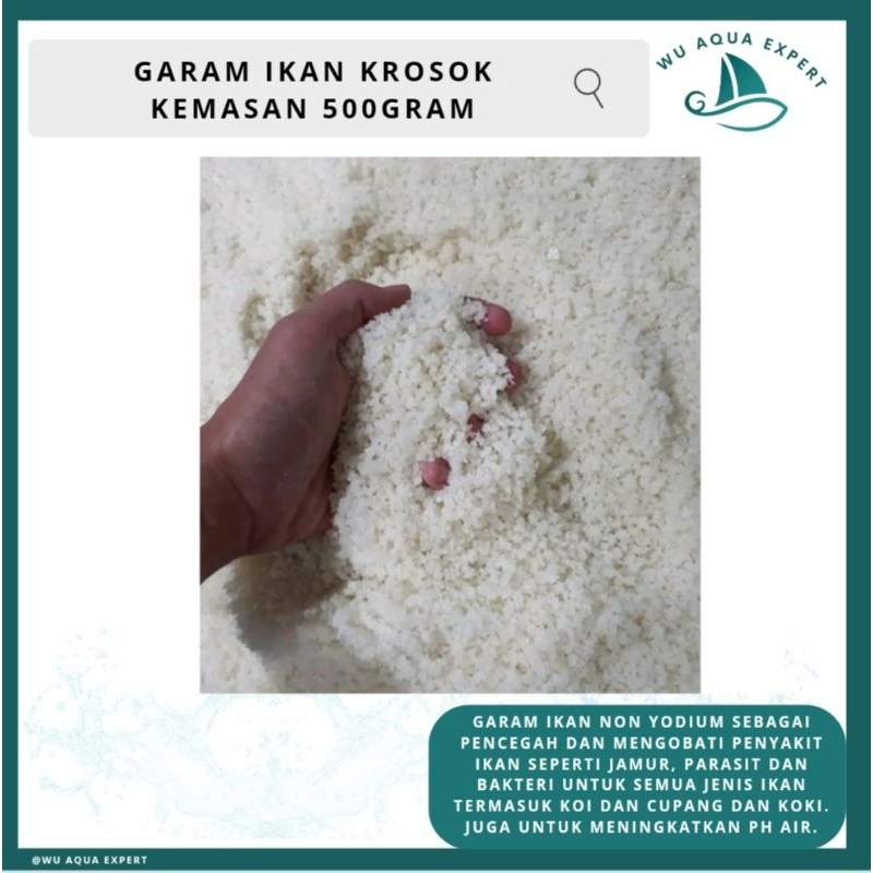 

GARAM IKAN KROSOK/ES PUTAR 500gram MENCEGAH PENYAKIT IKAN FISH SALT NON YODIUM 500 gram MENINGKATKAN KEBAIKAN KUALITAS AIR DAN TAMBAK SEHINGGA IKAN MENJADI LEBIH KUAT DAN TAHAN TERHADAP PENYAKIT