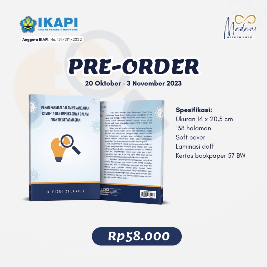 

Buku_Peran Farmasi dalam Penanganan COVID-19 dan Implikasinya dalam Praktik Kefarmasian_Soft Cover