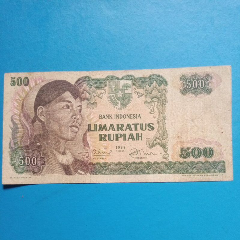 Uang Kuno 500 Rupiah Sudirman 1968
