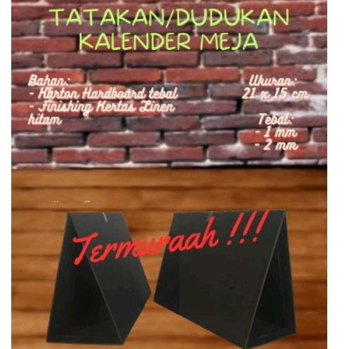 

Tatakan/Dudukan Kalender Meja 21x15 cm