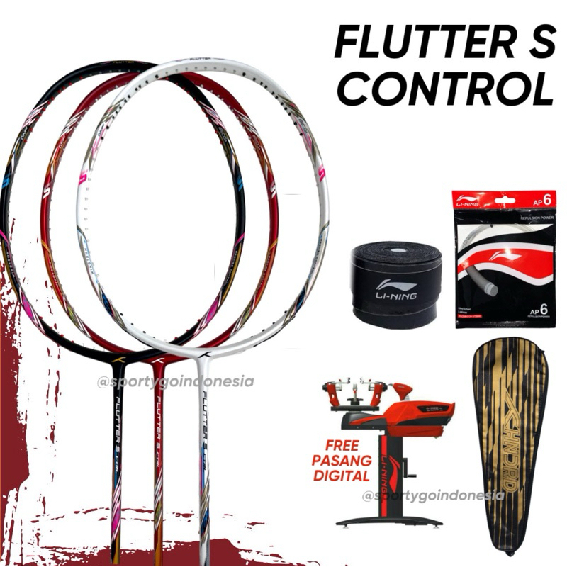 Raket Badminton HUNDRED FLUTTER S CTRL Original HNDRD FLUTTER CONTROL