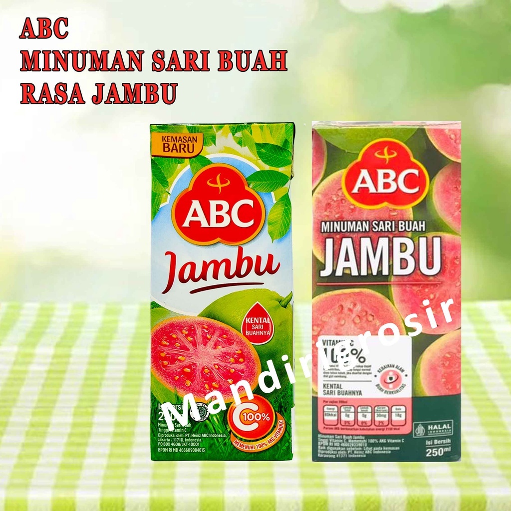 

Minuman Jus Buah * Abc Drink * Minuman Rasa Jambu * 250ml