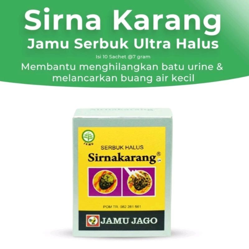 

sirnakarang 10s jamu jago meluruhkan batu ginjal