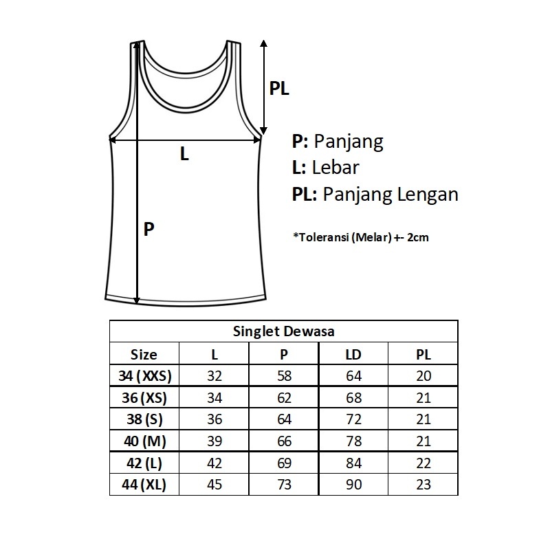 Singlet Pria Dewasa Conic Katun Kaos Dalam Pria Jumbo CONIC 44 42 40 38 36 / Singlet Katun Pria Jumbo