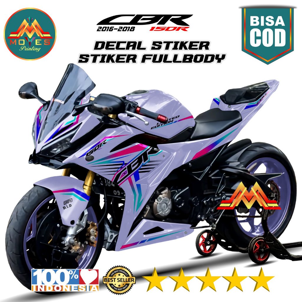 Bisa COD, Decal Stiker Motor Full Body Honda CBR 150R 2017 Terbaru CBR 150R Faclift