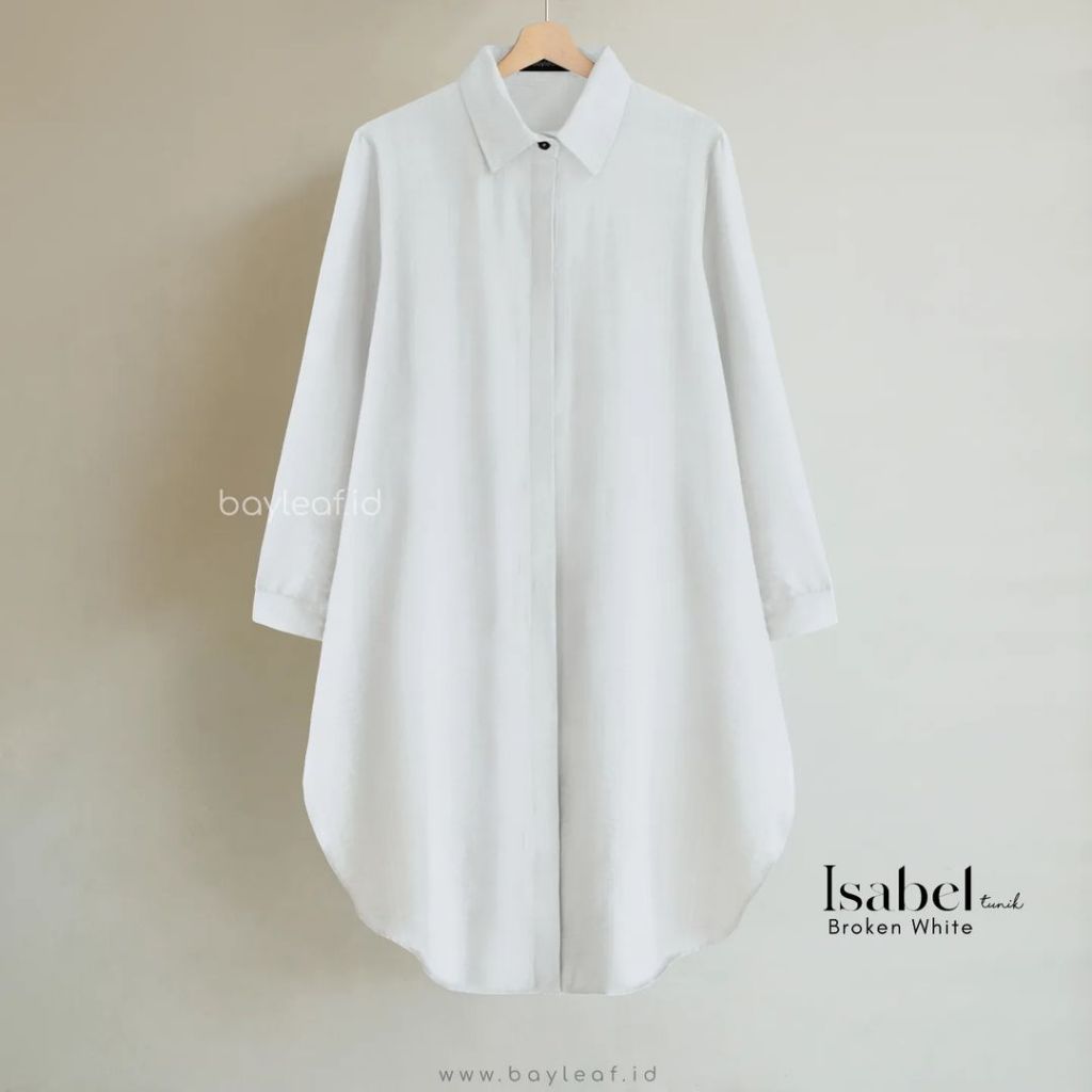 Isabel kemeja tunik | baju tunik wanita terbaru | bahan pollo linen airflow | busui friendly | tunik