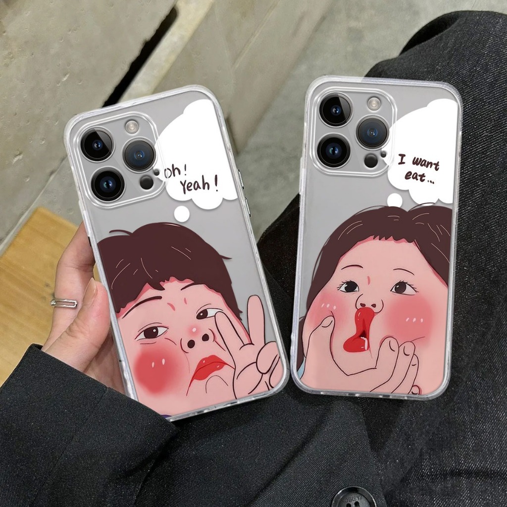 [034] Case Bening Protect - CaseCouple Ugly Cute For Iphone 7/8/7+/8+/x/xs/xs max/xr/12mini/13mini/1