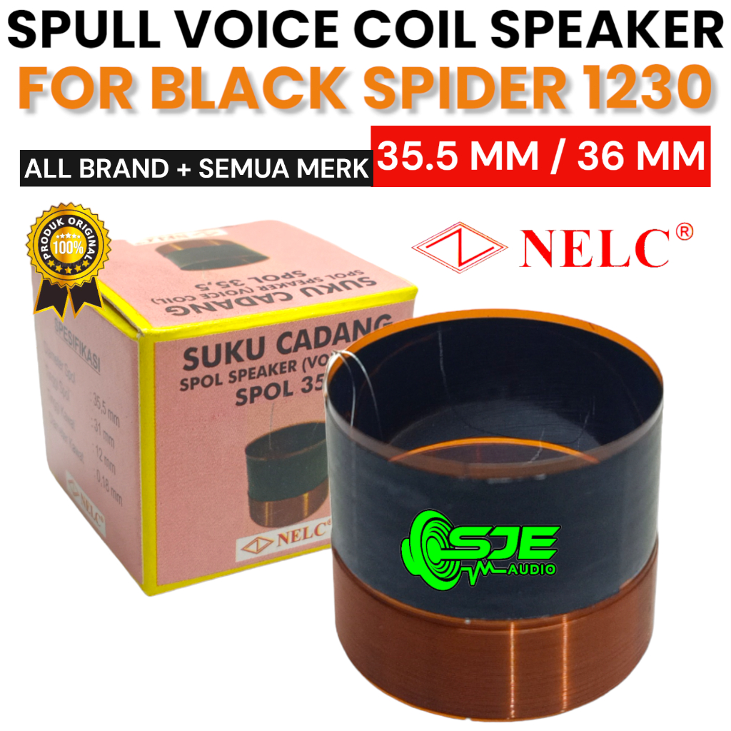 SPUL SPEAKER BLACK SPIDER 1230 35.5 36 MM 36MM 35.5MM 35,5MM 35,5 MM BLACKSPIDER 1230 BS SPOL SPOLL 