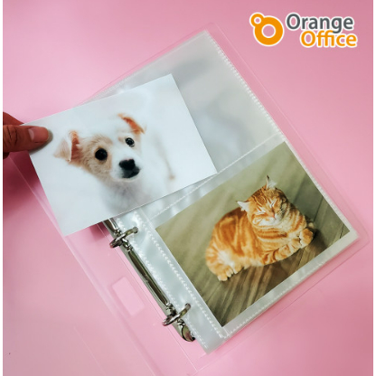 

Korea Binder & Sleeve Transparan A5 3 ring 10 page untuk photocard / polaroid / post card /photo album