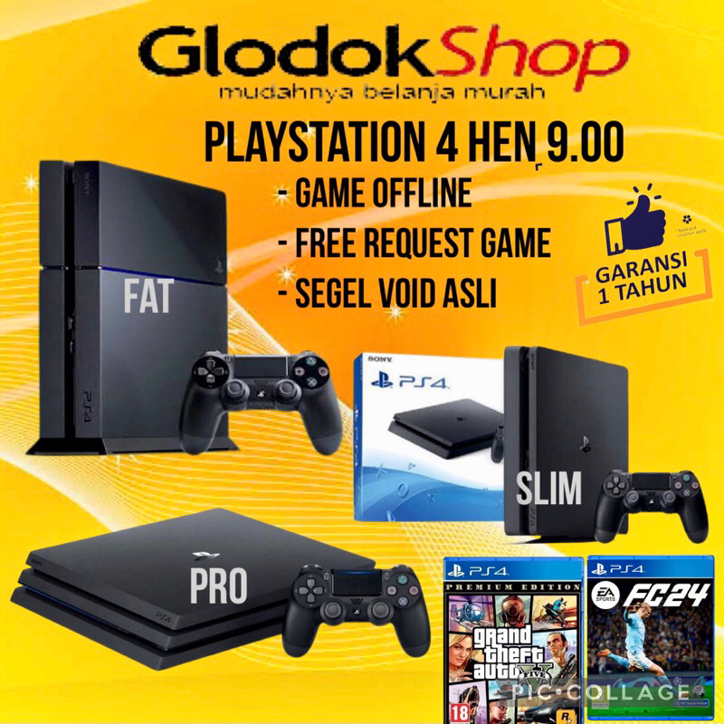 PS4|PS 4|PLAYSTASION4 HEN VERSI 9.00 OFFLINE BISA REQUEST GAME