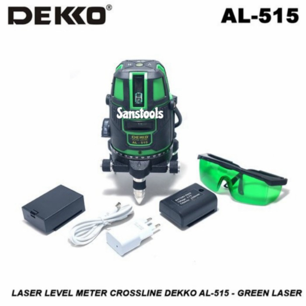 

Dekko AL-515 Laser line level meter crossline Deko AL515 leveling Berkualitas