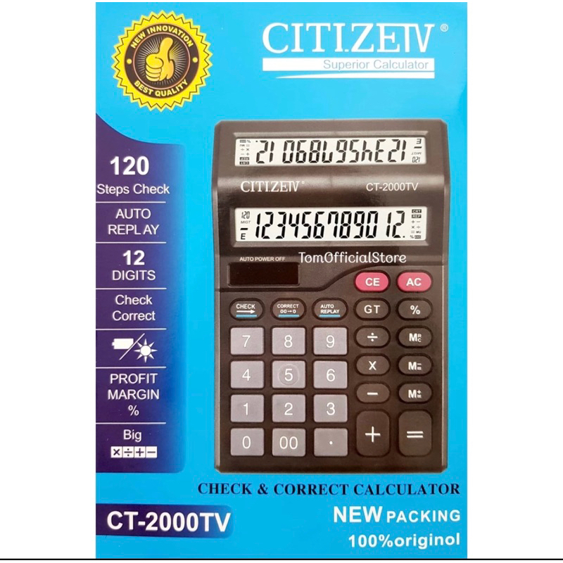 

KALKULATOR CT 2000TV LAYAR 2 / KALKULATOR LAYAR BOLAK BALIK