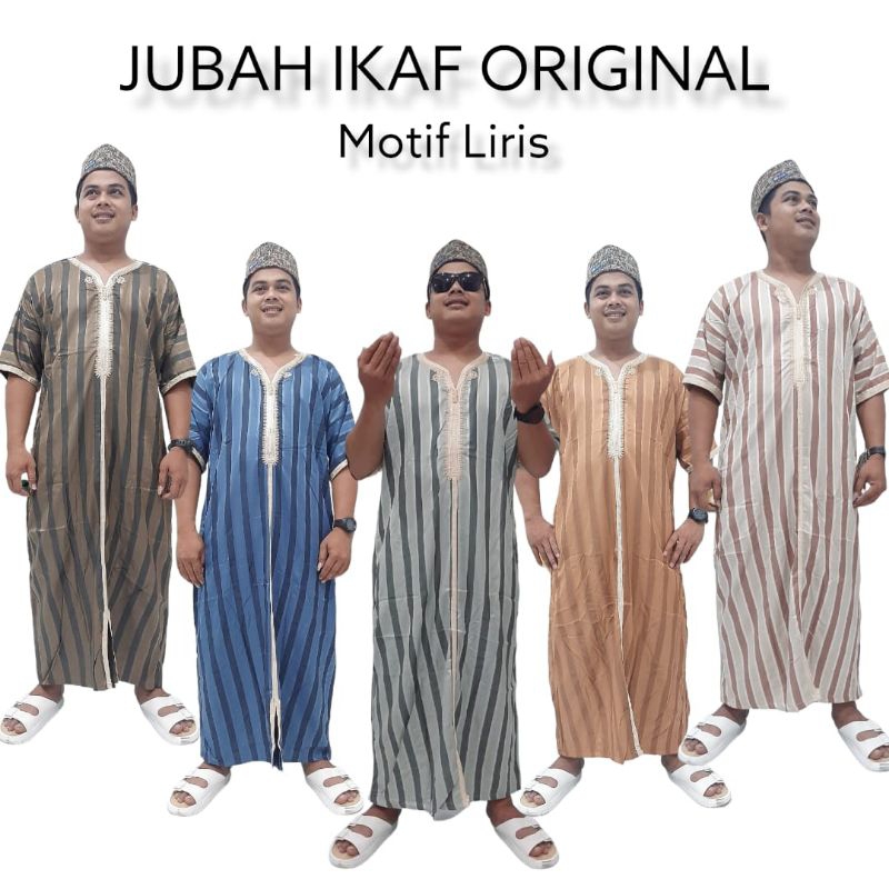 AL ASAS Jubah Pria import Gamis pria import IKAF motif Liris