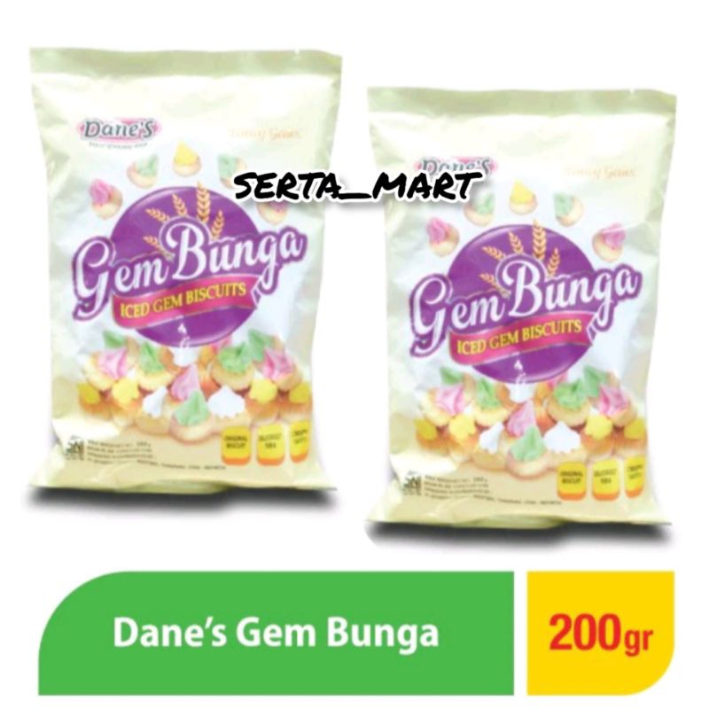 

Dane's Gem Bunga 200gr - Danes Iced Gem Biscuits