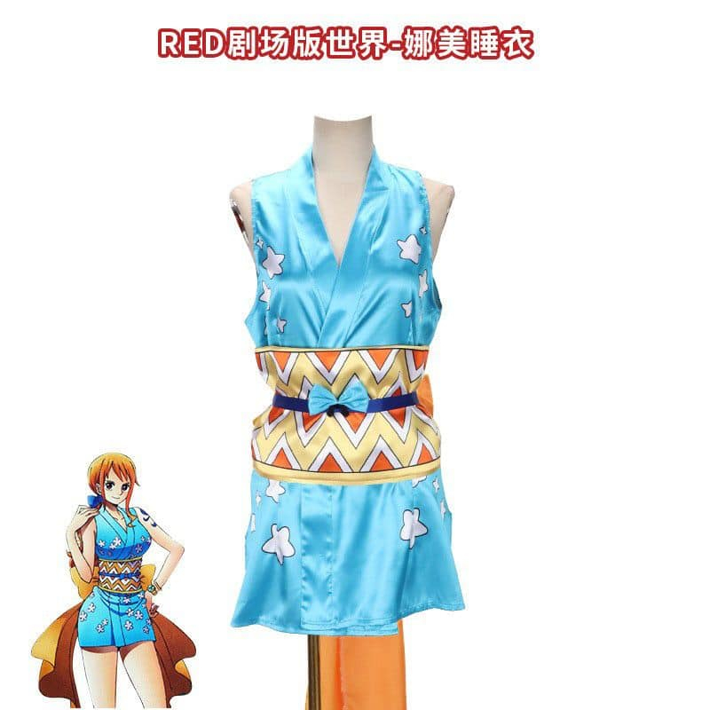 WAIFUKU - PO Nami Wano One Piece Kostum Cosplay Costume Freebrand Unbrand No Brand