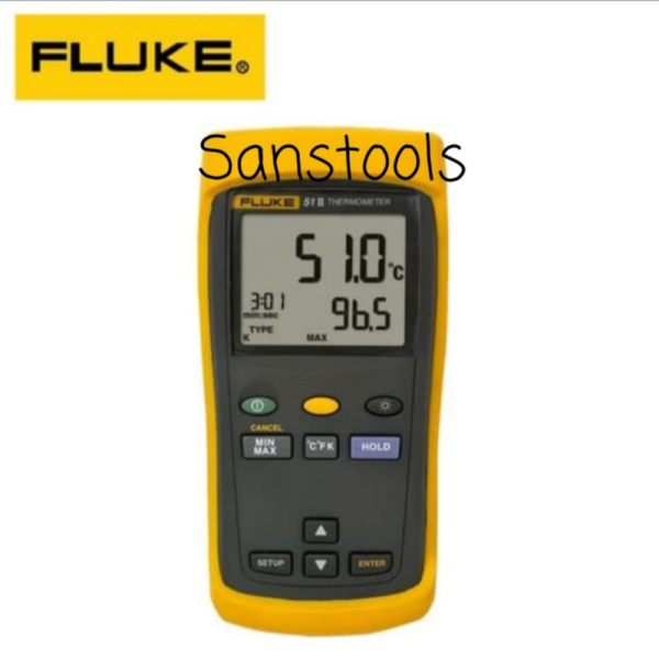 

Fluke 51II Digital thermometer J K T E single input alat ukut suhu Diskon