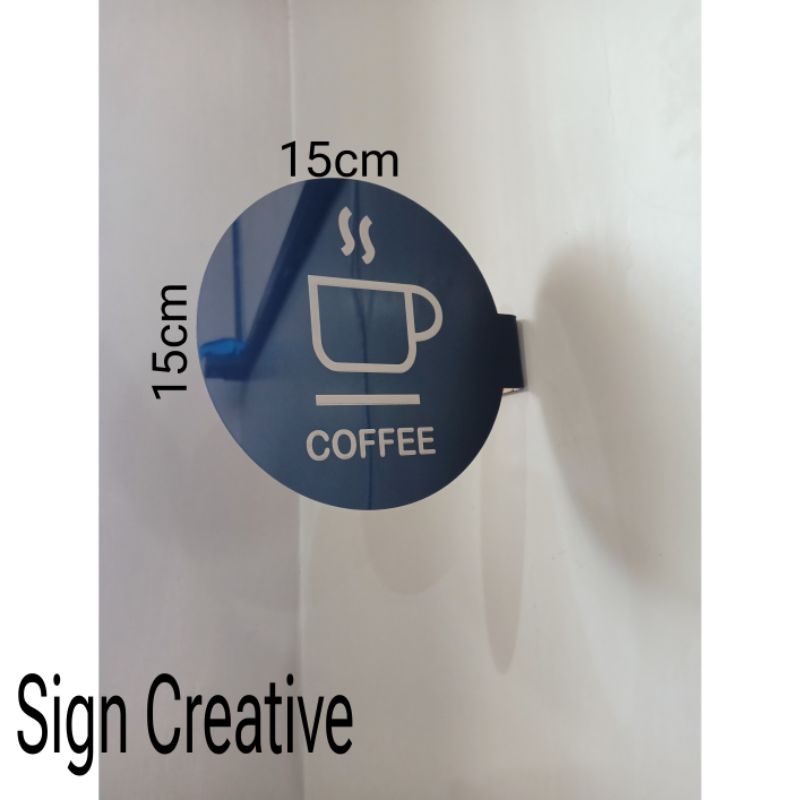 

Sign Acrylic Pop Up Sign Bulat - COFFE
