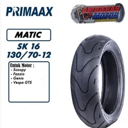 Ban Luar 130 / 70 - 12 Matic Scoopy - Piagio Vespa 150 - Ukuran 130 / 70 ring 12 - SK16 Primax - SK 