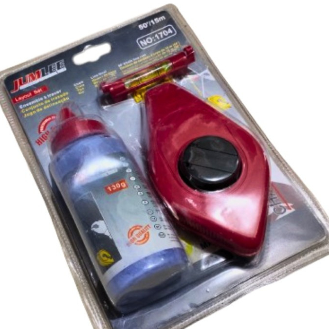 LOT BENANG SET/BENANG SIPATAN UKUR TUKANG SET/CHALK LINE REEL WITH CHALK/SIPATAN TINTA/SIPATAN LOT B